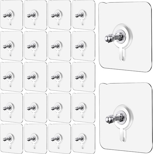 Adhesive Waterproof Wall Hooks 12 Pcs - Primocart