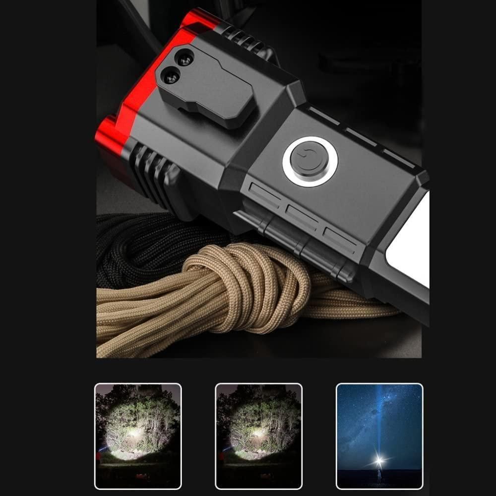 Multi-Utility Portable Rechargeable Torch LED Flashlight