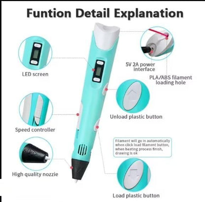 3D Printer Pen For Creative Idea With Filament