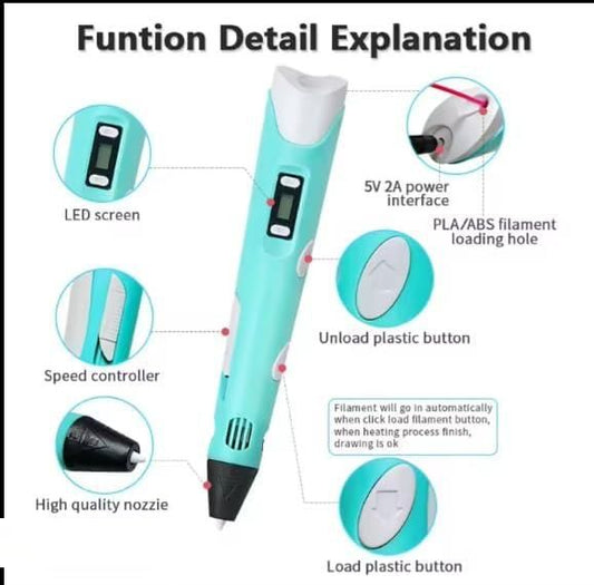 3D Printer Pen For Creative Idea With Filament